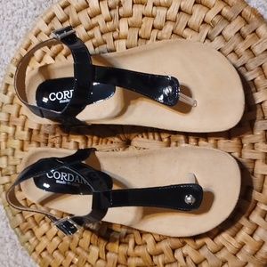 Cordani black gene Womens sandal Sz 7 Boho Summer Spring Cruise Cottagecore 137